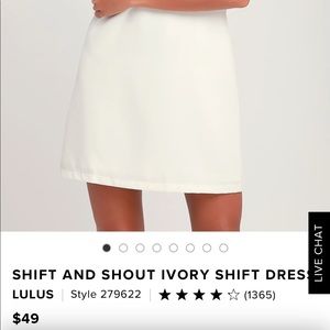 White Shift Dress